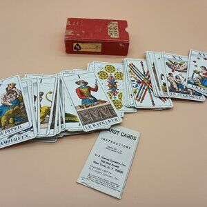 Vintage Tarot Cards 1JJ Deck 1969, AG Muller, Made in Switzerland, Complete